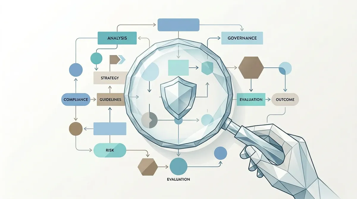 Symbol analizy i powiększenia dokumentu edukacyjnego